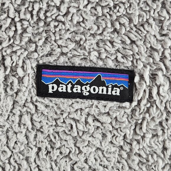 Patagonia Fleece Pullover Jacket Women Gray 1/2 Zip Chest Logo Long Sleeve Adult - Picture 3 of 13